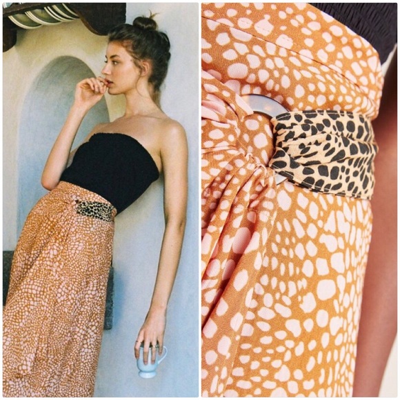 NWT ANTHROPOLOGIE MAEVE MINETTA MIDI SKIRT - Picture 9 of 9